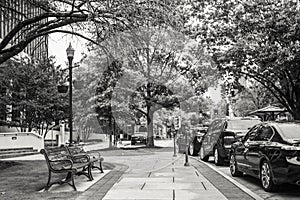 Sidewalk in Downtown Huntsville