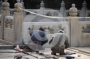 Sidewalk Renovations Beijing Confucius Temple