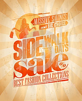 Sidewalk sale days design.