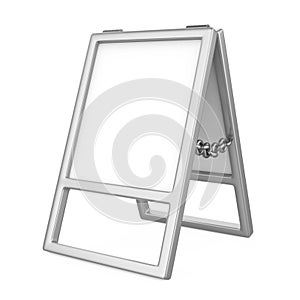 Sidewalk White Board Isolated