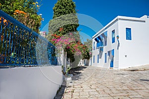 Sidi Bou Said. arab city in Tunisia