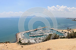 Sidi Bou Said, a town in northern Tunisia located about 20 km from the capital, Tunis