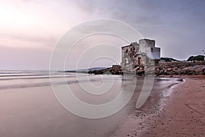 Sidi Kaouki at sunset, near Essaouira, Morocco photo