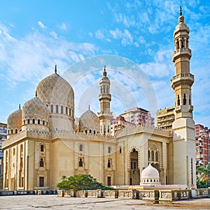 The Sidi Yaqut al-Arshi Mosque in Alexandria, Egypt