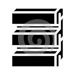 siding building material glyph icon vector illustration