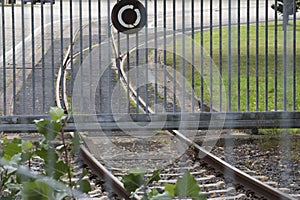 Siding track in railroad traffic