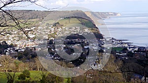 Sidmouth. A popular holiday resort in Devon South West England