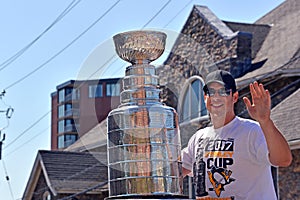 Sidney Crosby with Stanley Cup in Natal Day Parade