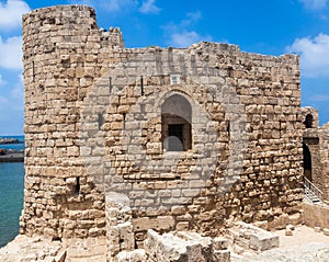 Sidon Crusader Sea Castle in Lebanon