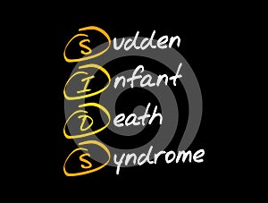 SIDS - Sudden Infant Death Syndrome acronym