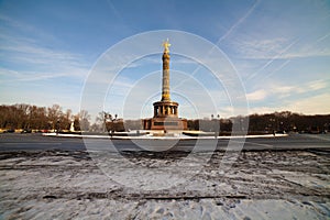 Siegessaeule in winter