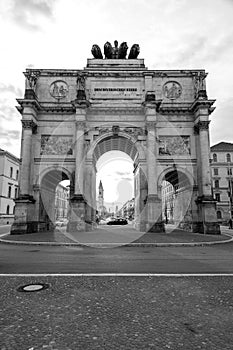 The Siegestor in Munich, Germany