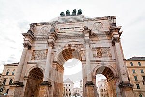 The Siegestor in Munich, Germany