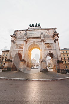 The Siegestor in Munich, Germany