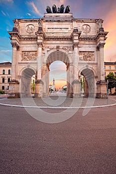 Siegestor Munich, Germany.