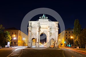The Siegestor Victory Arch in Munich...IMAGE