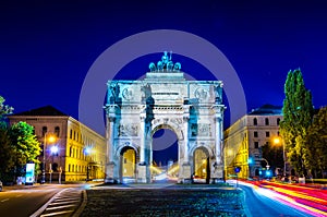 The Siegestor Victory Arch in Munich...IMAGE