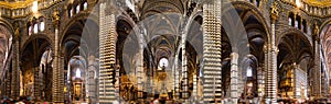 Siena cathedral interior panorama