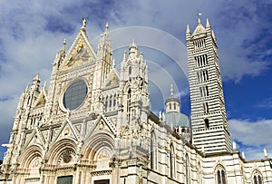 Siena cathedral in Italy