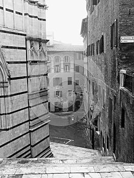 Siena, Cathedral stairway