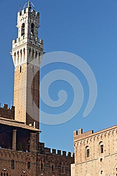 Siena, the city of the Middle Ages in Tuscany, Italy