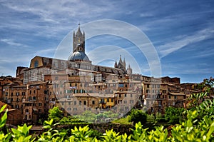 Siena is one of Italy`s best preserved medieval towns, located in the heart of Tuscany photo