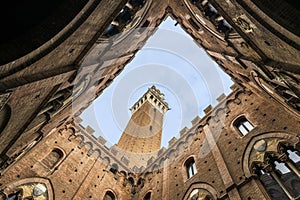 Siena Patio Public Palace and Torre del Mangia photo