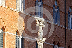 Siena. She-wolf with Romulus and Remus.