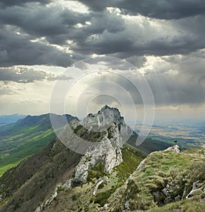 Monte recilla in the Sierra de ToloÃÂ±o in La Rioja Alavesa, Spain photo