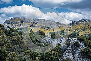 Sierra de Tramuntana mountains on Mallorca island