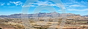 Sierra del Cid landscape scenery near Alicante Alacant mountains panorama in Spain photo