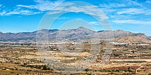 Sierra del Cid landscape scenery near Alicante Alacant mountains panorama in Spain photo