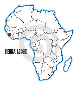Sierra Leone Africa Map