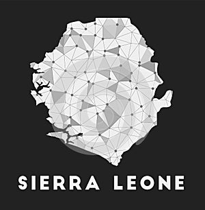 Sierra Leone - communication network map of.