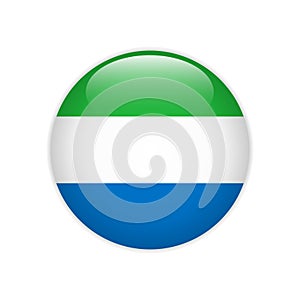 Sierra Leone flag on button