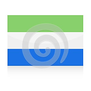 Sierra Leone Flag Vector Icon