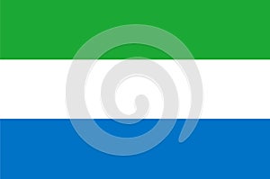 Sierra Leone flag vector. Illustration of Sierra Leone flag