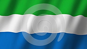 Sierra Leone flag waving in the wind. Flag of Sierra Leone images