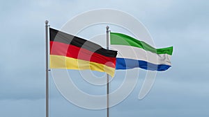 Sierra Leone and Germany flag