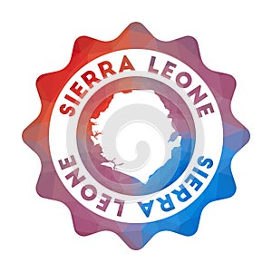 Sierra Leone low poly logo.