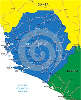 Sierra Leone map