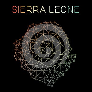Sierra Leone network map.