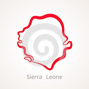 Sierra Leone - Outline Map