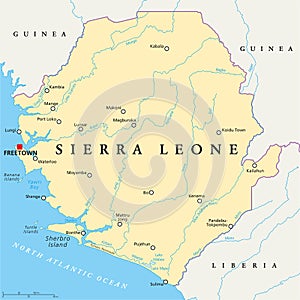 Sierra Leone Political Map photo