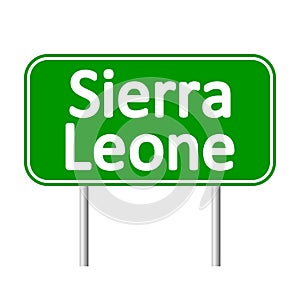 Sierra Leone road sign.