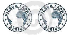 Sierra Leone round logos. photo