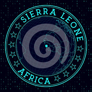 Sierra Leone round sign.