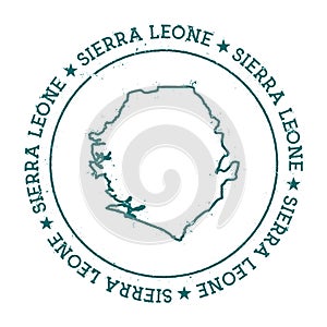 Sierra Leone vector map.