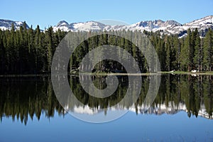 The Sierra Nevada Beautiful Reflective Lake