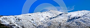 Sierra Nevada mountain ski resort Granada